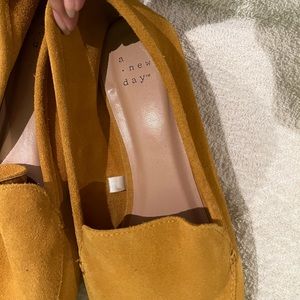 Target mustard yellow flats